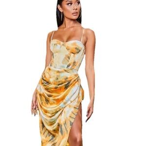 PLT 2 piece corset dress NWT